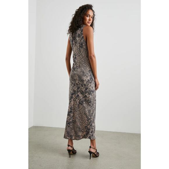 NEW Rails Gabriella Mixed Animal Print Sleeveless Camisole Maxi Tank Dress XS - Picture 6 of 11